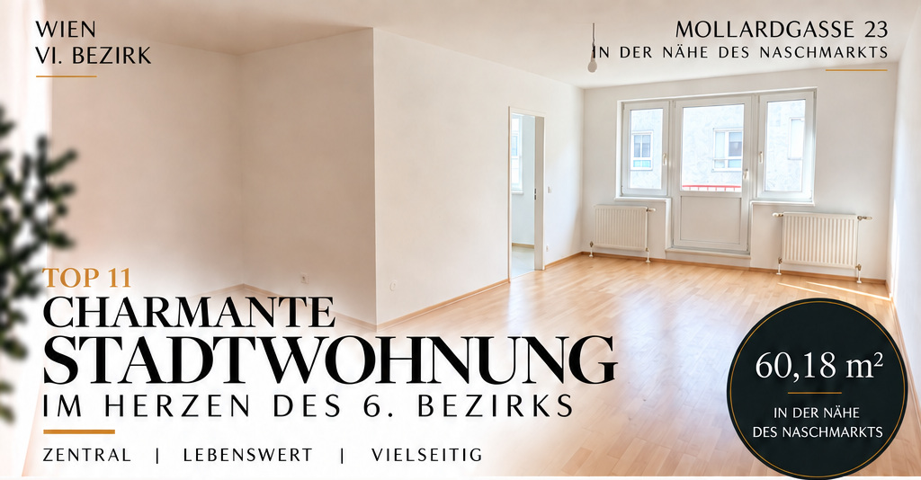 Top 11 – Charmante Stadtwohnung, 60,18 m²