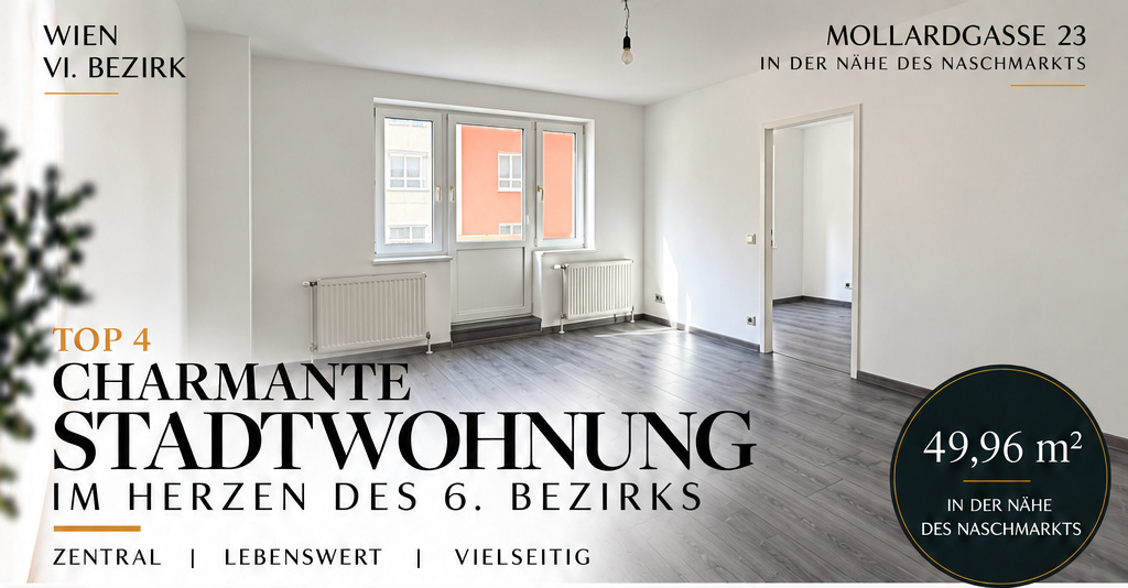 Top 4 – Charmante Stadtwohnung, 49,96 m²